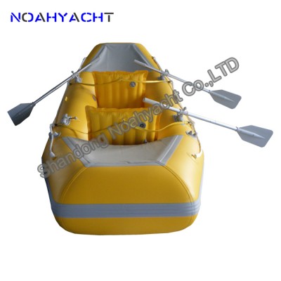 0.9mm pvc or orca hypalon inflatable kayak for sale