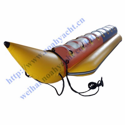 8 people inflatable single tube banana boat for sale