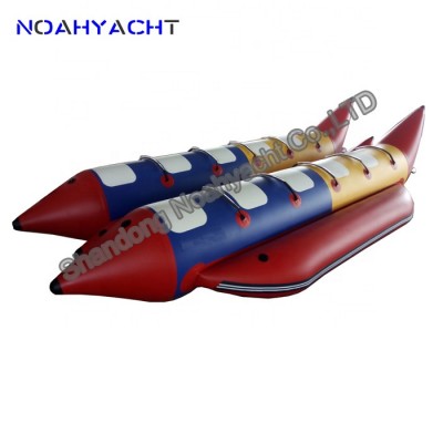 6 people inflatable water toys double tube banana boat